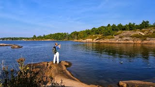 【空水澄鲜】Hiking in Georgian Bay Islands National Park [upl. by Winebaum]