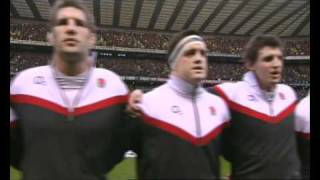 England Rugby players sing the National Anthem [upl. by Mcdowell837]