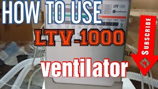 How to use LTV1000 ventilator in hindi [upl. by Lesser]