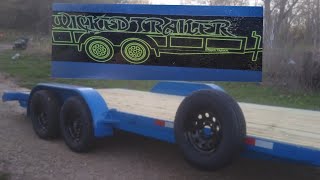 wicked trailers review 20 foot car hauler [upl. by Trumann177]