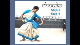 LESSON6  CHOWKA Step3 and 4  Odissi Dance Basics  Tulika Tripathy  IIT Bombay odissi [upl. by Asuncion64]