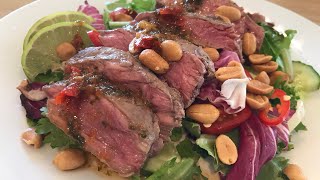 Delicious restaurant style Thai Beef Salad  recipe [upl. by Codie]