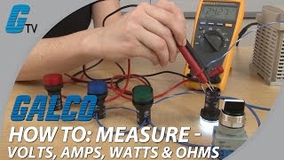 How To Measure Volts Amps Watts amp Ohms with a Multimeter [upl. by Akinet973]