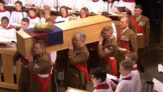 King Richard III burial highlights [upl. by Eatnoled353]