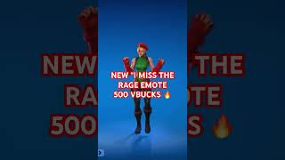 NEW I MISS THE RAGE EMOTE fortnite fortnitebattleroyale fortniteclips newitemshop gaming [upl. by Yun73]