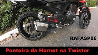 Ponteira de Hornet na CBX 250 Twister  RAFASP06 [upl. by Adallard180]