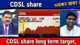 CDSL SHARE LTD LATEST NEWS  CDSL SHARE LTD COMPLETE ANALYSIS CDSL SHARE TARGET UPDATE  CDSL SHARE [upl. by Ellerd]