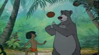 The Jungle Book  Bare Necessities Italian Reverse Scene [upl. by Demott]