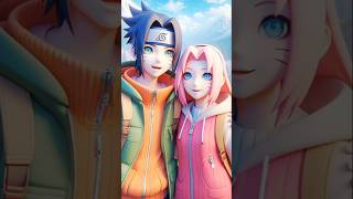 Sakura and Sasuke versi ai 3D animasi [upl. by Afatsum]