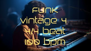 44 Drum Beat  100 BPM  FUNK VINTAGE 4 [upl. by Getraer]