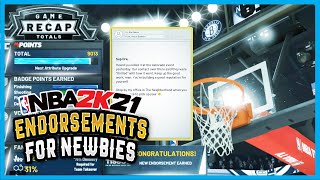 NBA 2K21 Endorsements for Newbies Quick Run Down [upl. by Louie]