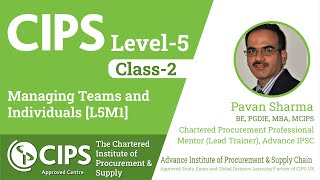 CIPS Level 5  Module 1  Class2  Managing Teams and Individuals L5M1 [upl. by Lavery624]