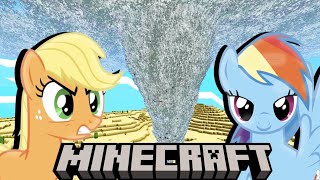 My Little Pony VS Tornado in Minecraft [upl. by Eselrahc99]