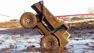 RC ADVENTURES  Mega Muddy Tonka Dump Truck Stomping Grounds [upl. by Justino183]