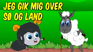 Jeg gik mig over sø og land  Danske Børnesange  31 minutter mix med tekst [upl. by Oiramaj]