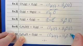 764  Predicting the Products of Combustion Reactions [upl. by Ariad113]