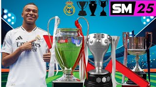 I WON REAL MADRID’S FIRST EVER TREBLE IN SOCCER MANAGER 2025…… KIND OF  SM25 TREBLE WITH REALMADRID [upl. by Fleischer379]