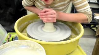 Wedging amp Centering Clay on the Pottery Wheel  To the Wheel and Beyond [upl. by Cody959]