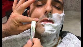 Asmr Massage  Asmr Beardcut  Asmr Shave  subscribers Thanks By Numansakal traşıRazorcut [upl. by Carly]