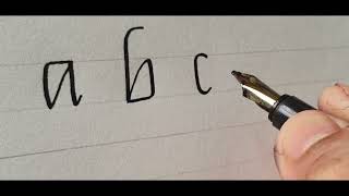 Italic Calligraphy Tutorial  Italic Handwriting using Fountain Pen [upl. by Crichton]