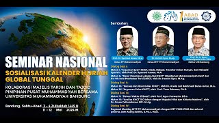 LIVE Seminar Nasional Sosialisasi Kalender Hijriah Global Tunggal [upl. by Karl]