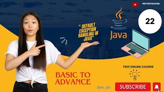 Default Exception Handling in Java [upl. by Anitsrhc]