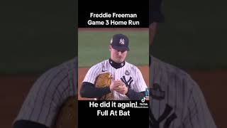 WORLD SERIES GAME 3  DODGERS WIN AGAIN FREDDIE FREEMAN HOMERS FOR A THIRD TIME [upl. by Gwyn401]