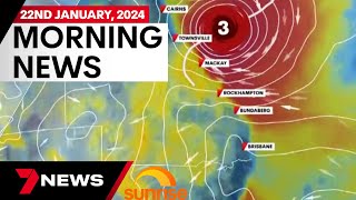 Queensland Cyclone Kirrily warning  7 News Australia [upl. by Acirne]