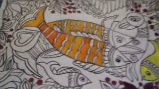 Madhubani painting [upl. by Asiulana993]