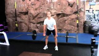 Straight Leg Deadlifts with Barbell [upl. by Rosamond]