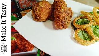 Knorr Crispy Fried Chicken And Onion Rings Recipe By Make It Tasty  MIT Cooking [upl. by Alyworth]