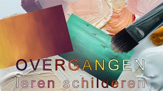 Hoe maak ik mooie vloeiende kleur overgangen met acrylverf schilderen voor beginners Lida Meines [upl. by Otineb]