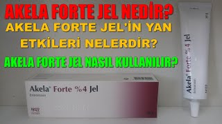 Akela Forte Jel Nedir Akela Forte Jelin Yan Etkileri Nelerdir Akela Forte Jel Nasıl Kullanılır [upl. by Milla]