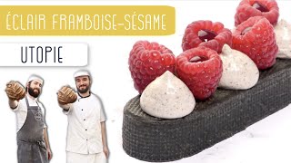 SENSATIONNEL Éclair sésame noirframboise de la Boulangerie Utopie [upl. by Leasim]