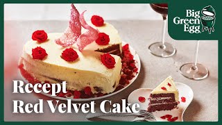 Red Velvet Cake  Recept  Big Green Egg [upl. by Riada]