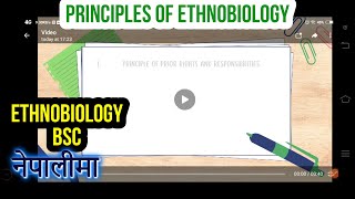 Principles Of Ethnobiology Explained In Nepali Ethnobiology Zoology BSC [upl. by Cati]