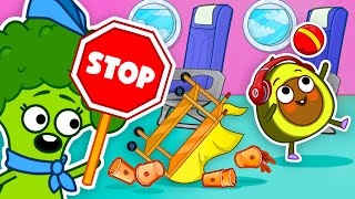 ✈️Learn Safety Tips with Avocado Babies Funny Stories for Kids by Pit amp Penny 🥑 [upl. by Anirdua]