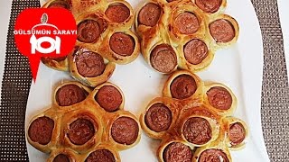 Sosisli pogaca  sosisli börek  pogaca tarrifi  Börek tarifi  pogaca rezept  Gülsümün Sarayi [upl. by Gwen]