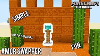 Armor Stand Swapper  Minecraft 121 Redstone Tutorial [upl. by Euginomod]