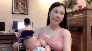 Breastfeeding Feeding a Baby with Pretty Mother Part 21 Breastfeeding [upl. by Snilloc57]