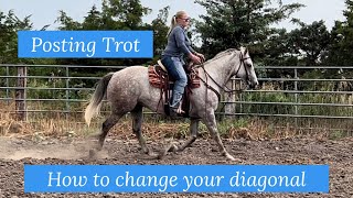 How to change your diagonal in a posting trot [upl. by Chem271]