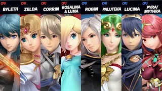 Super Smash Bros Ultimate  Team Byleth F vs Team Robin F [upl. by Nieberg410]