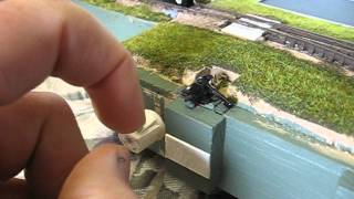 DROP AWAY N Scale magnetic Uncoupler Part 1 [upl. by Trula]