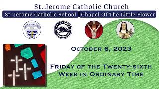 Catholic Mass Today  Daily Mass  St Jerome Catholic Church and School Live Stream [upl. by Siletotsira]