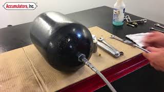 Precharging 6000 PSI Bladder Accumulator [upl. by Allistir]