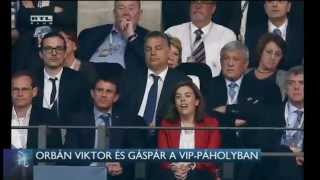 Orbán Viktor és Gáspár a VIP páholyban 150609 [upl. by Aehsan631]