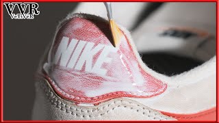 ASMR Clean amp Restore NIKE VTG Cortez classic OG sneakers 4k [upl. by Esekram]