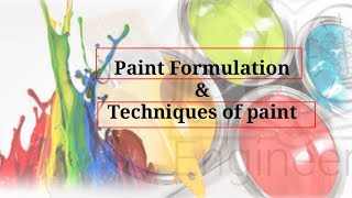 Paint Formulation parameters of paint FormulationPVC  CPVC  Pigment binder cost [upl. by Nohsreg]