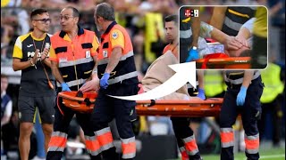 Marc Andre Ter Stegen Injury Barcelona Goalkeeper Leaves Field with a Serious Injury vs Villarreal [upl. by Neom869]