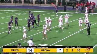 Ozona vs Miles 9 27 24 [upl. by Eelak]